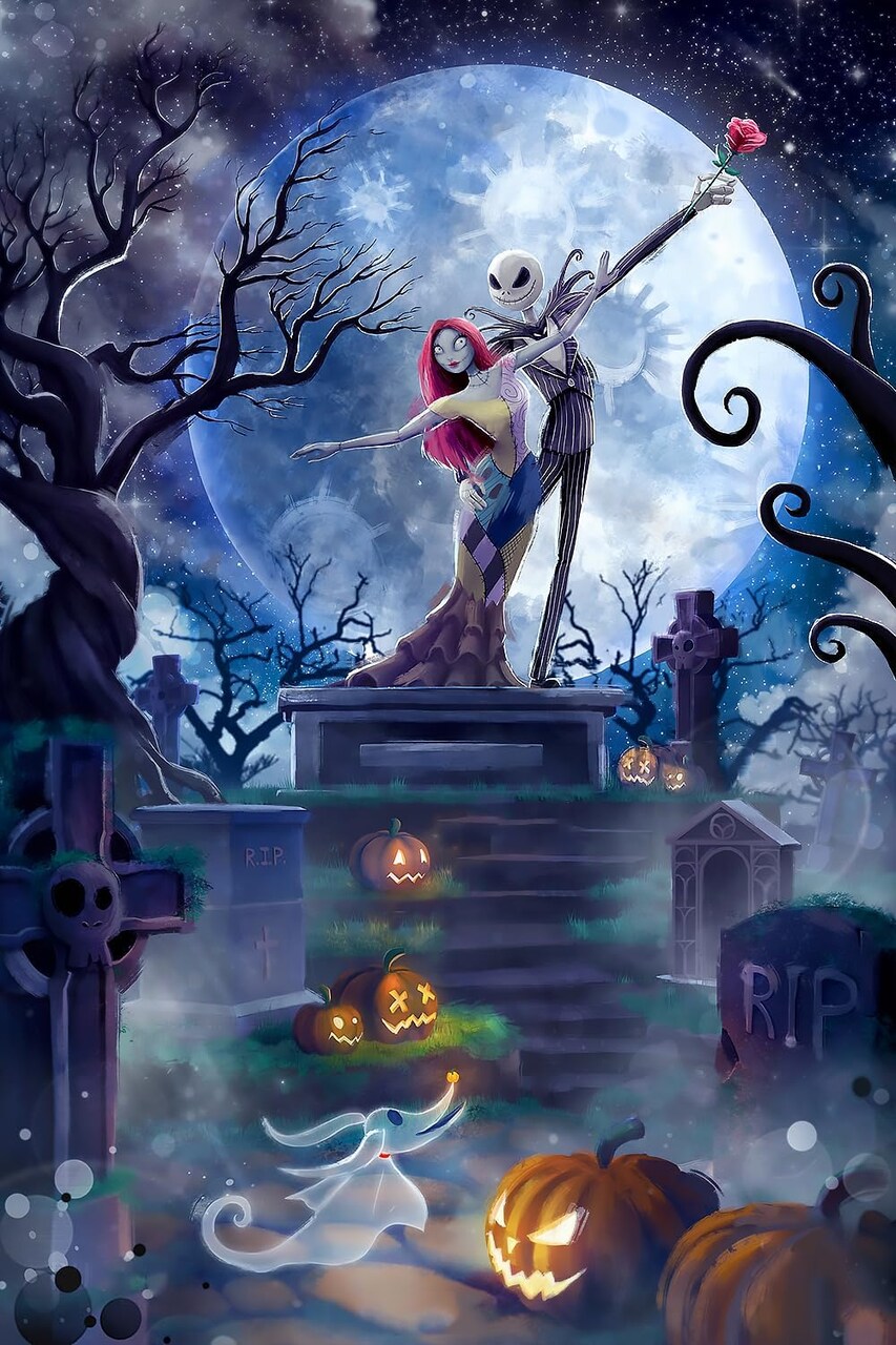 Halloween Diamond Painting Kit for Adults – Horror Jack 5D Full Drill DIY Diamond Art, HD Canvas Gem Painting for Home Wall Decor & Gifts, 12×16 Inch